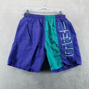 VTG Umbro Shorts Mens M Blue 6" Nylon Soccer Football Made in USA 90s